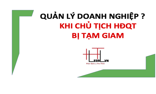 Chủ tịch Hội đồng quản trị bị tạm giam hoặc đang chấp hành hình phạt tù thì ai quản lý doanh nghiệp ? (Công ty Luật tại quận Tân Bình)